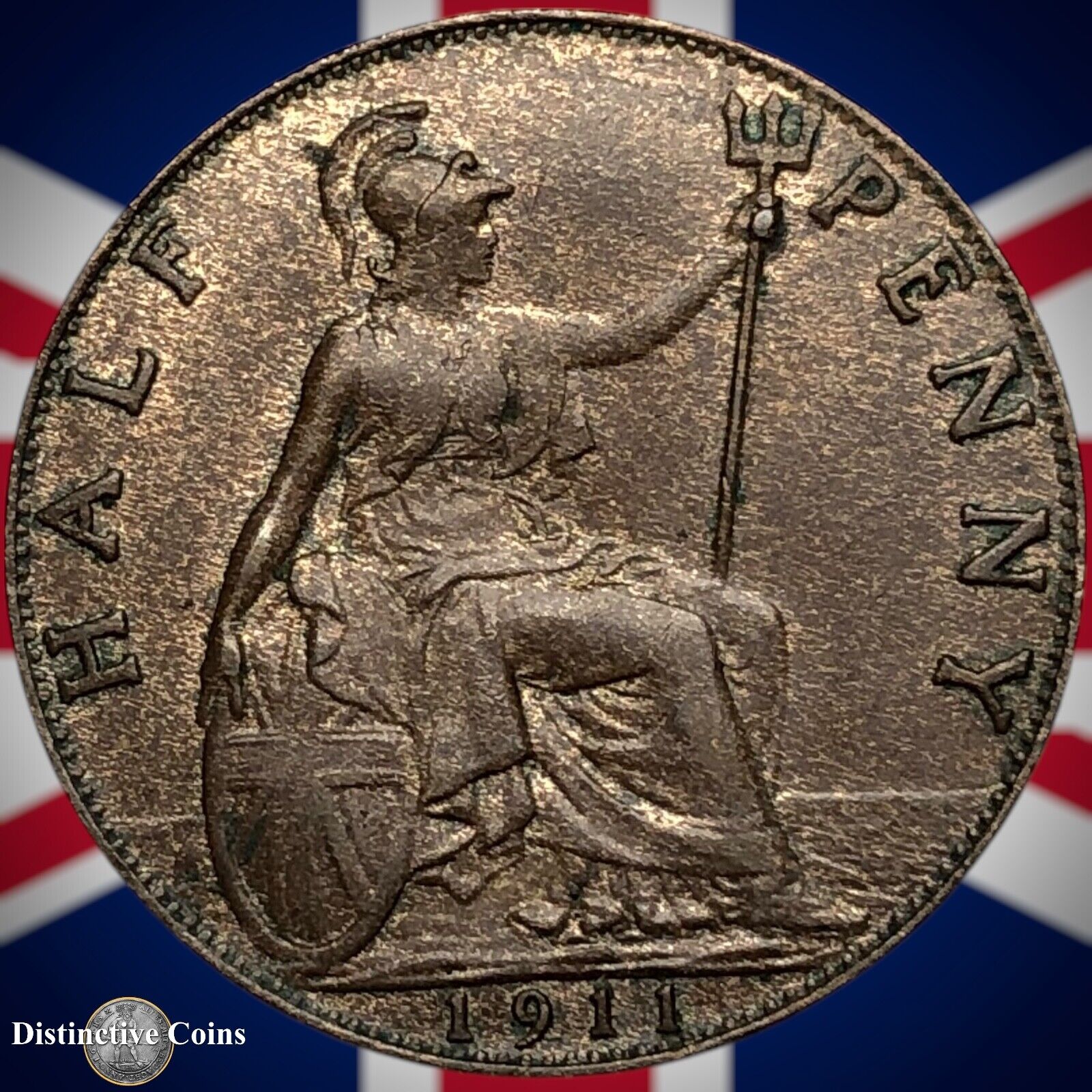 Great Britain 1911 Half Penny 1/2d GB5829