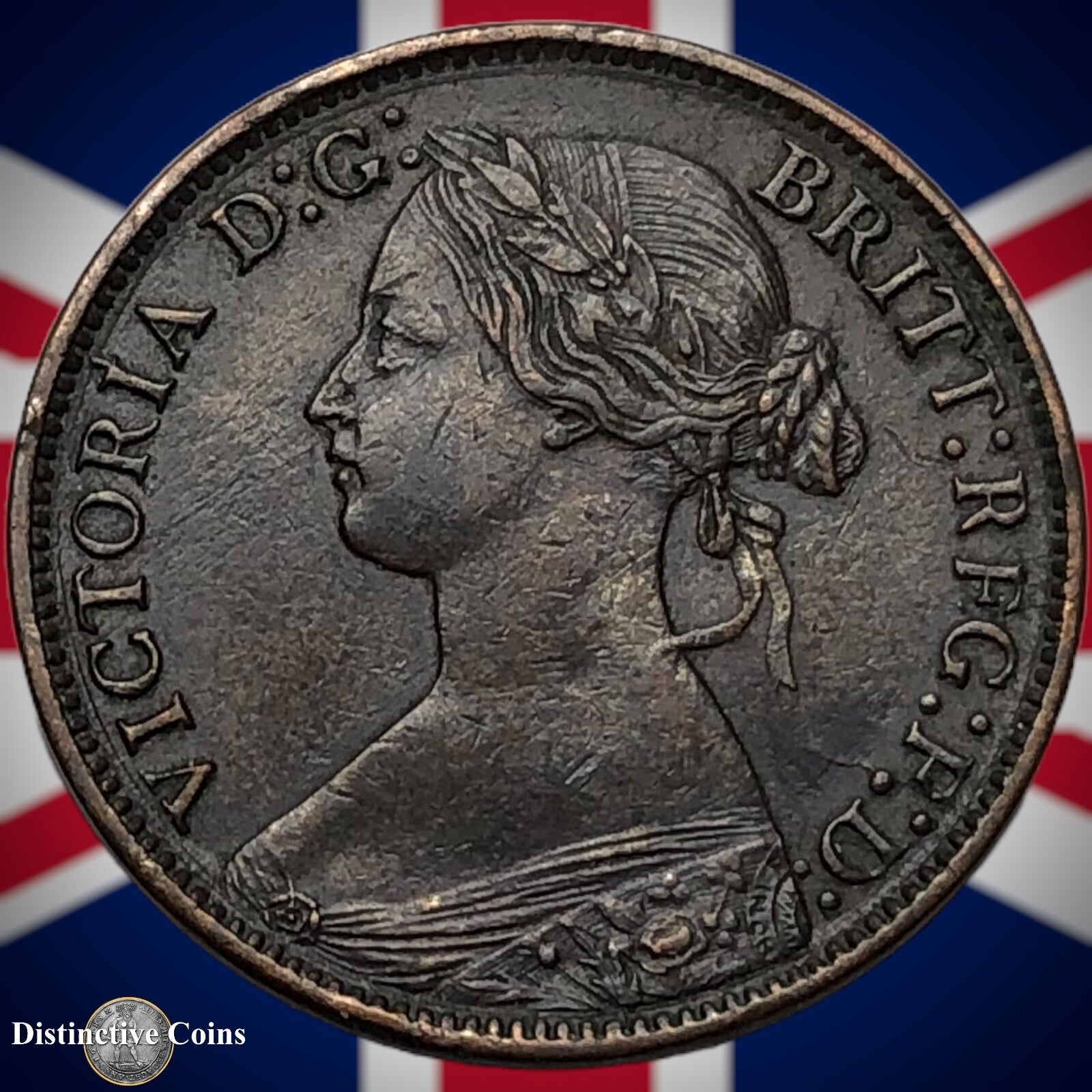Great Britain 1865 Farthing 1/4d GB3535