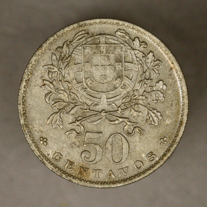 Portugal 1928 50 Centavos AU