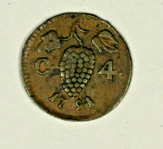 Italy Naples & Sicily 4 Cavalli 1791-P  XF   A1420