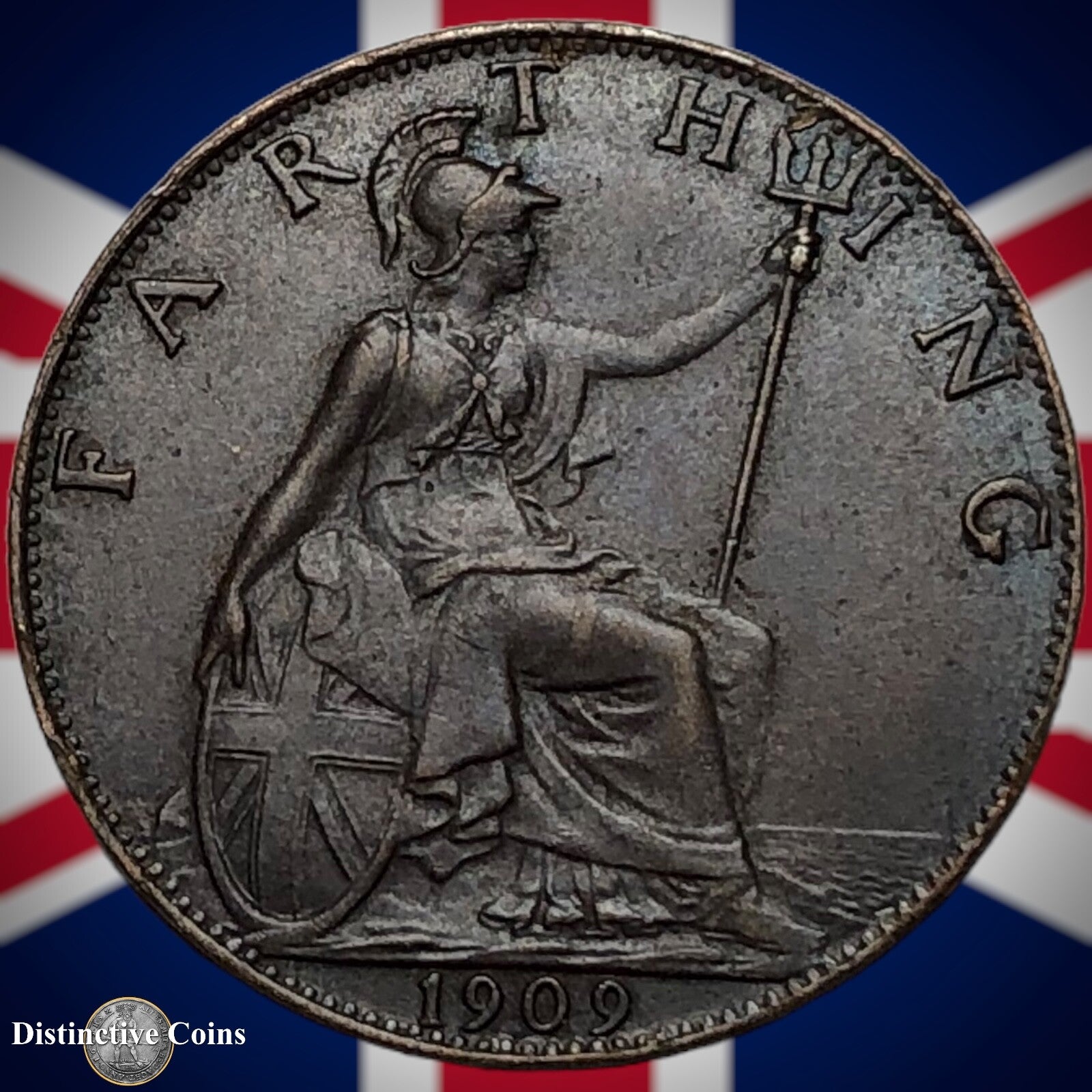 Great Britain 1909 Farthing 1/4d GB4621