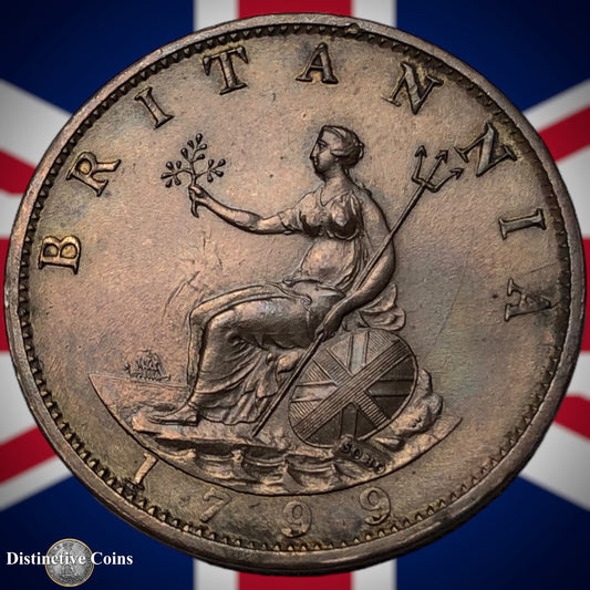 Great Britain 1799 Half Penny 1/2d GB5135