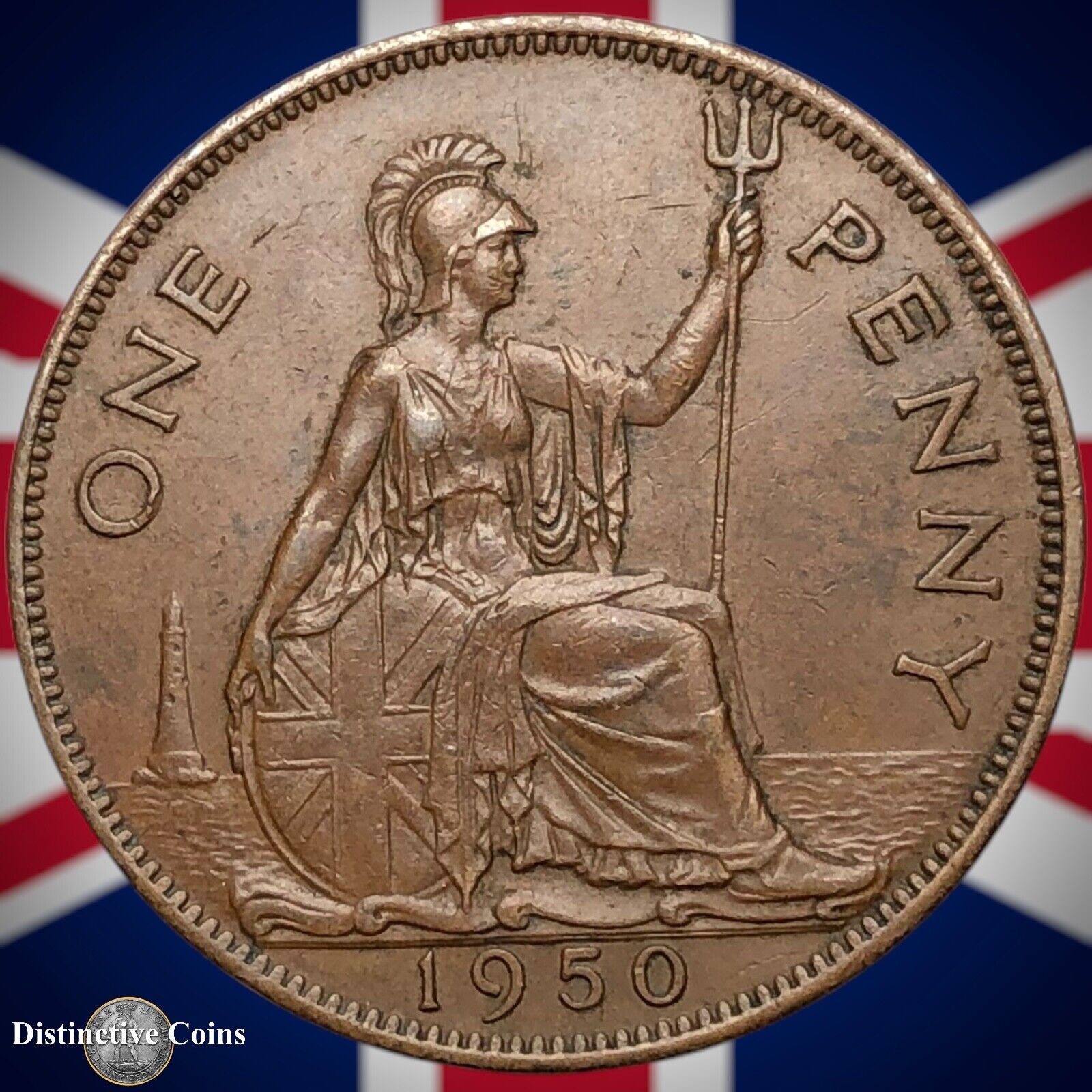 Great Britain 1950 Penny 1d GB7301