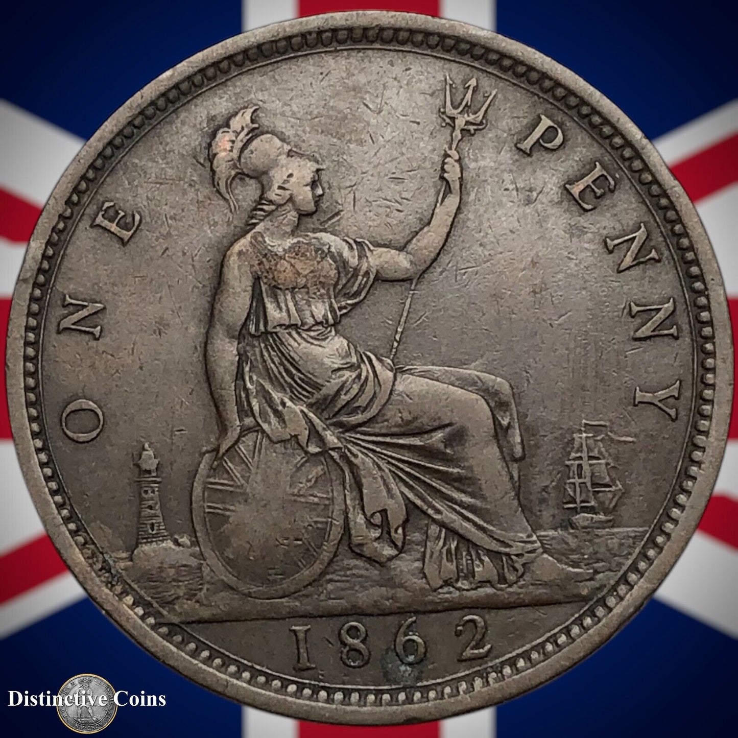 Great Britain 1862 Penny 1d GB6206