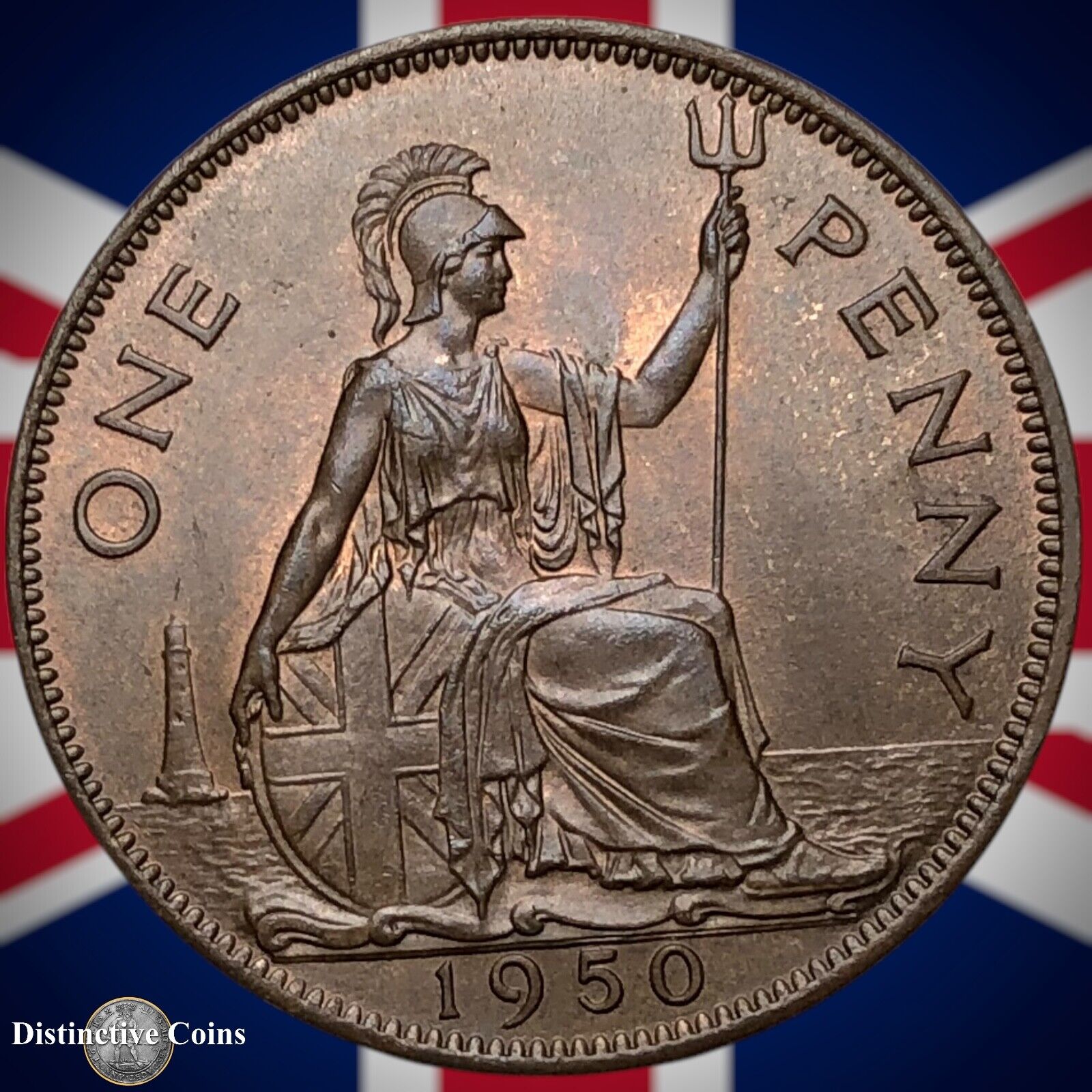 Great Britain 1950 Penny 1d GB7322