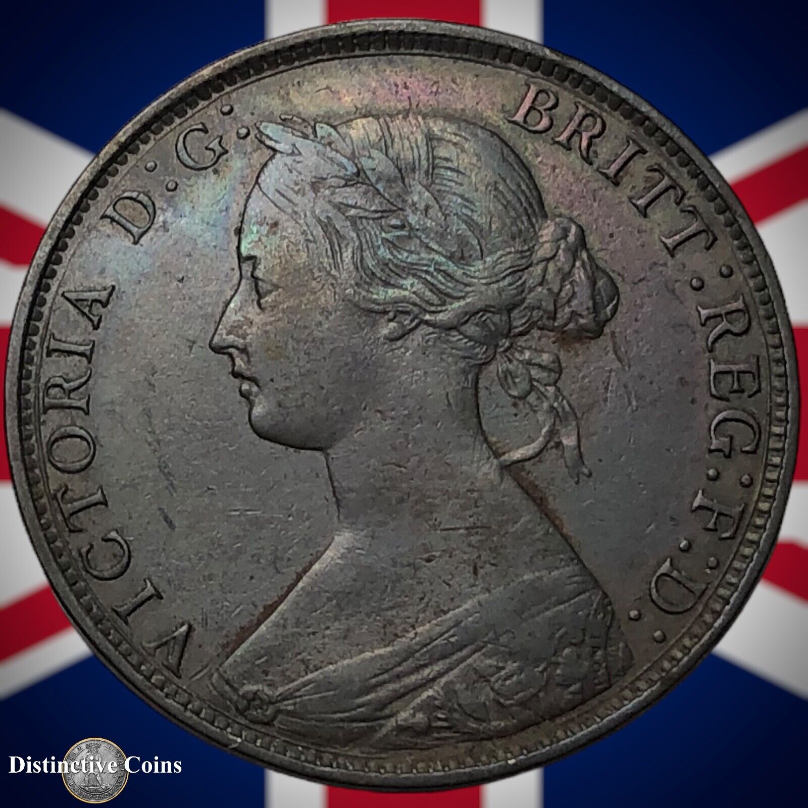 Great Britain 1861 Half Penny 1/2d GB5352