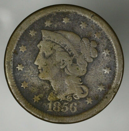 US 1856 Large Cent Slating 5  A2882
