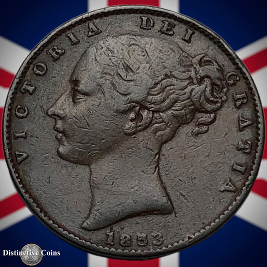 Great Britain 1853 Farthing 1/4d GB3439