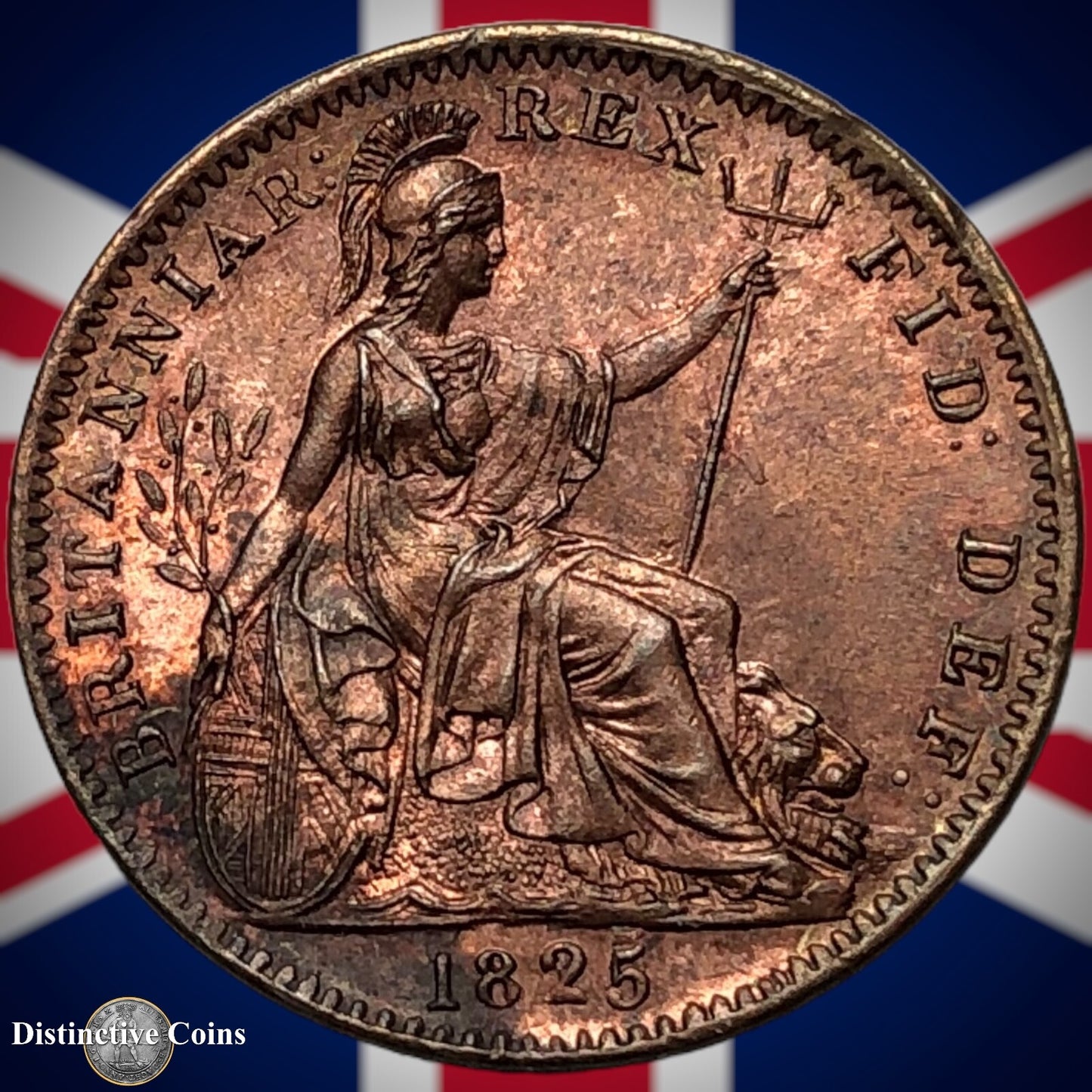 Great Britain 1825 Farthing 1/4d GB3310