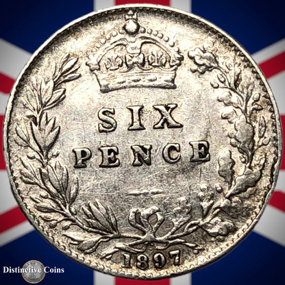 Great Britain 1897 Six Pence GB2788