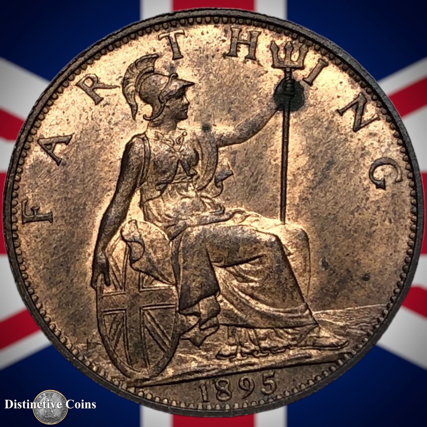 Great Britain 1895 Farthing 1/4d GB4417