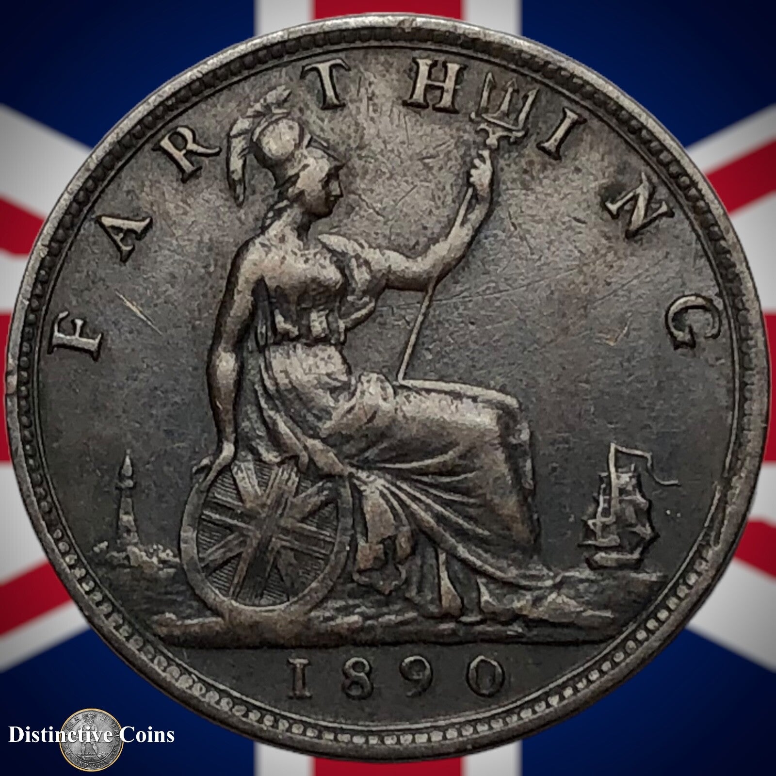 Great Britain 1890 Farthing 1/4d GB4268