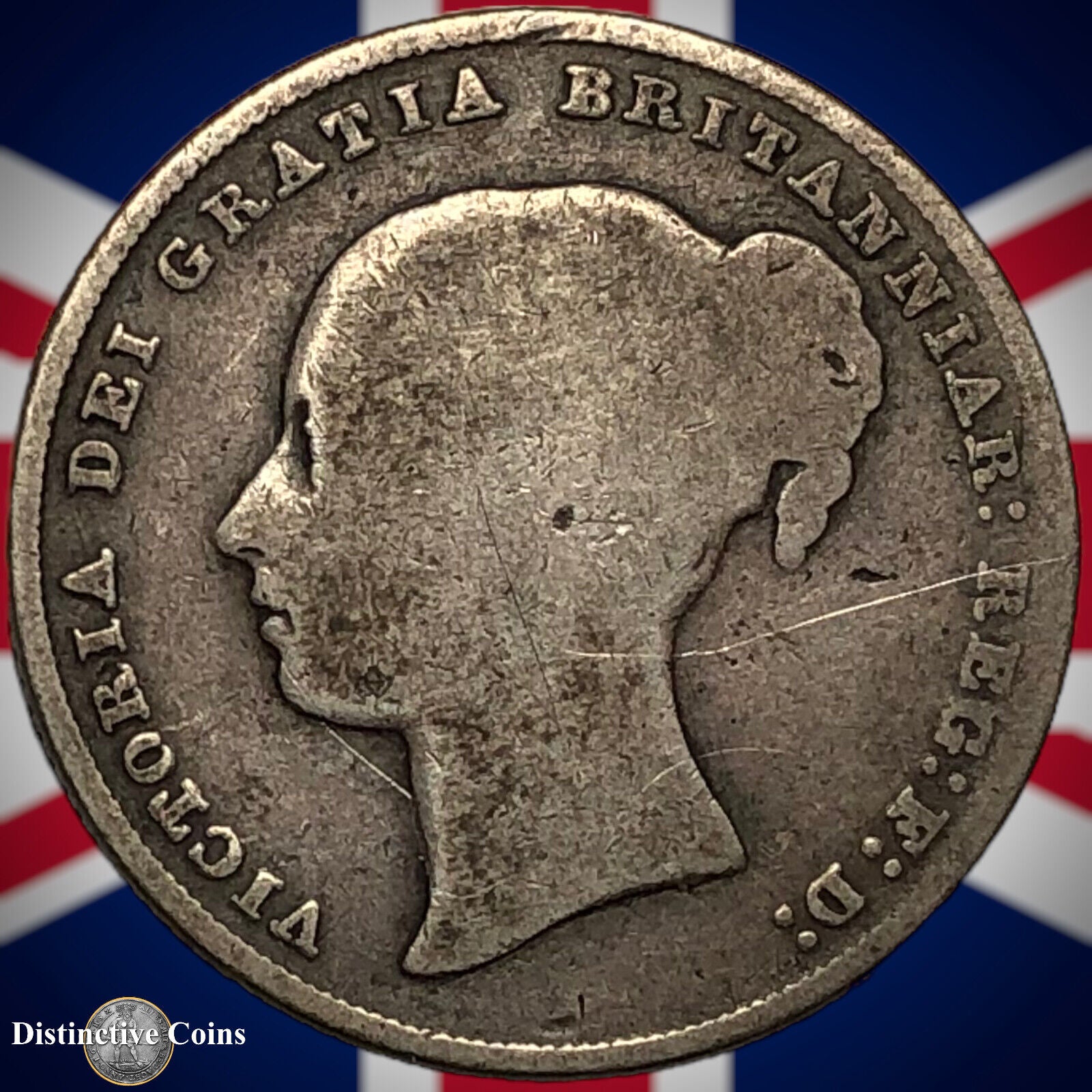 Great Britain 1849 British One Shilling GB0211