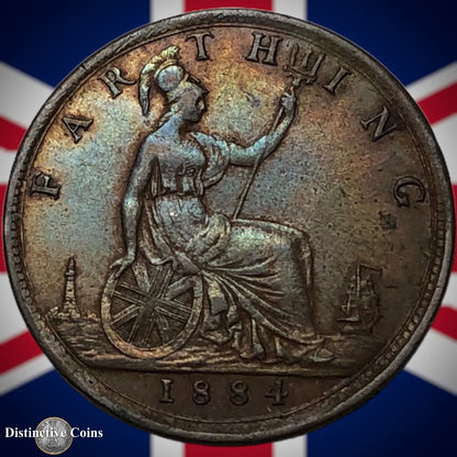 Great Britain 1884 Farthing 1/4d GB4072