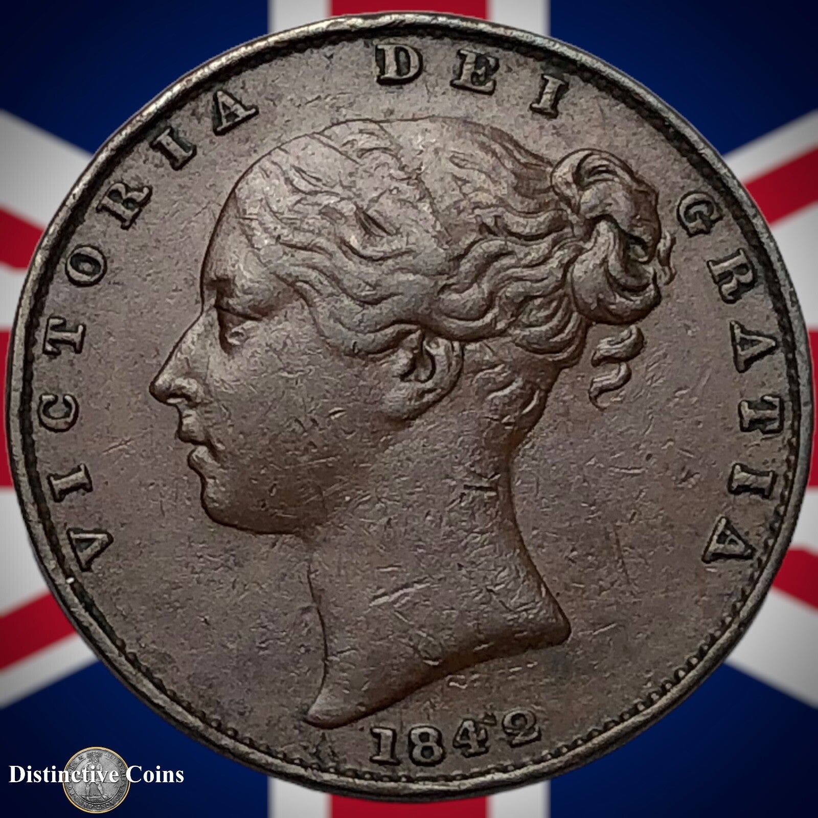Great Britain 1842 Farthing 1/4d GB3409