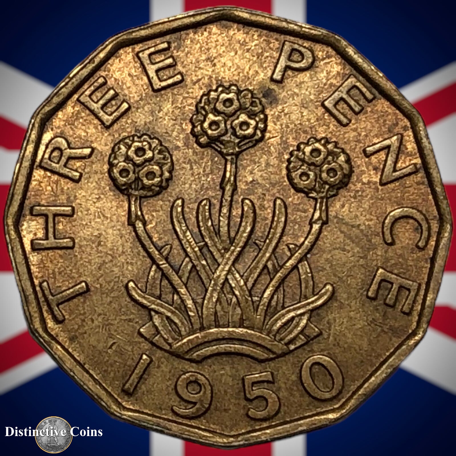 Great Britain 1950 Three Pence GB2493