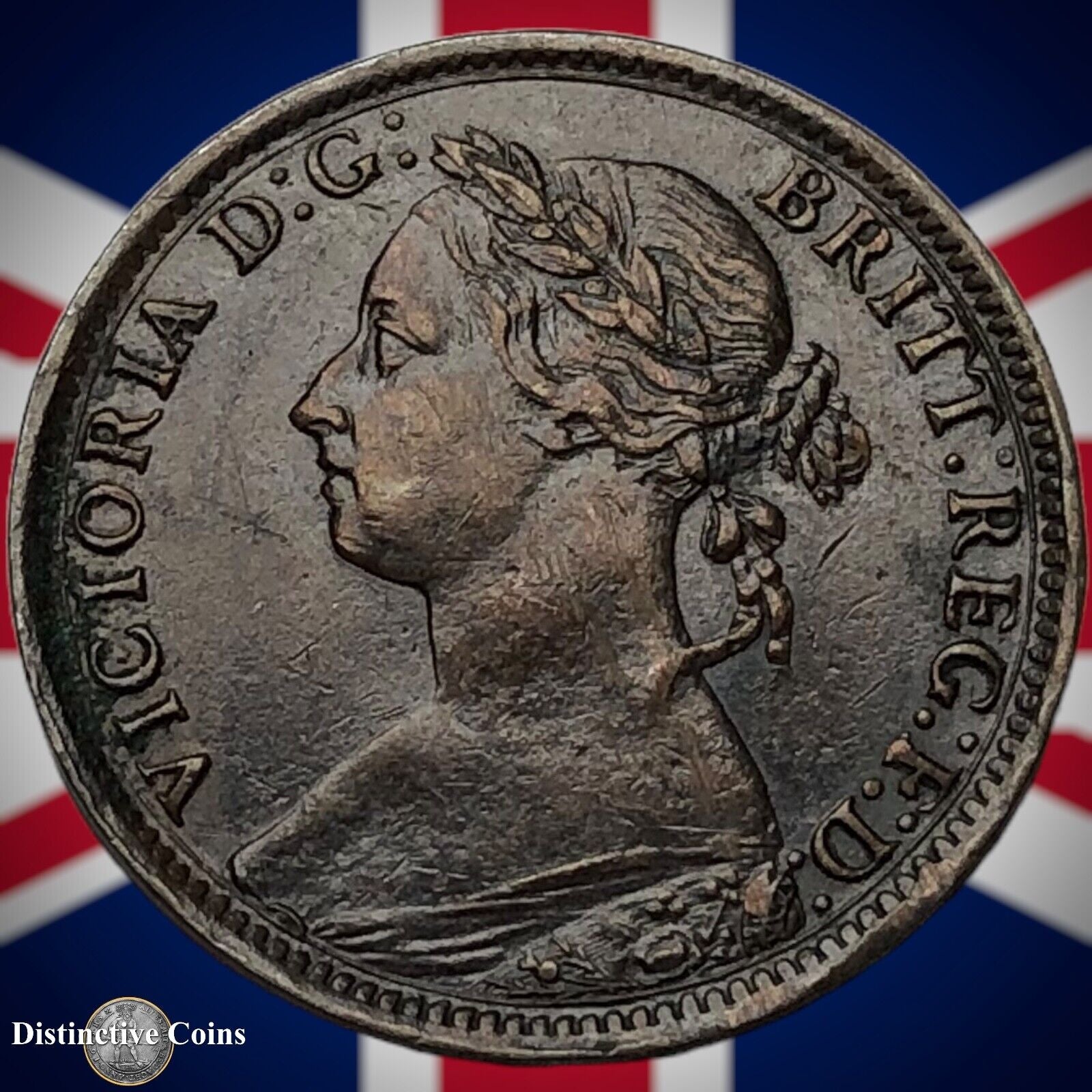 Great Britain 1883 Farthing 1/4d GB4049