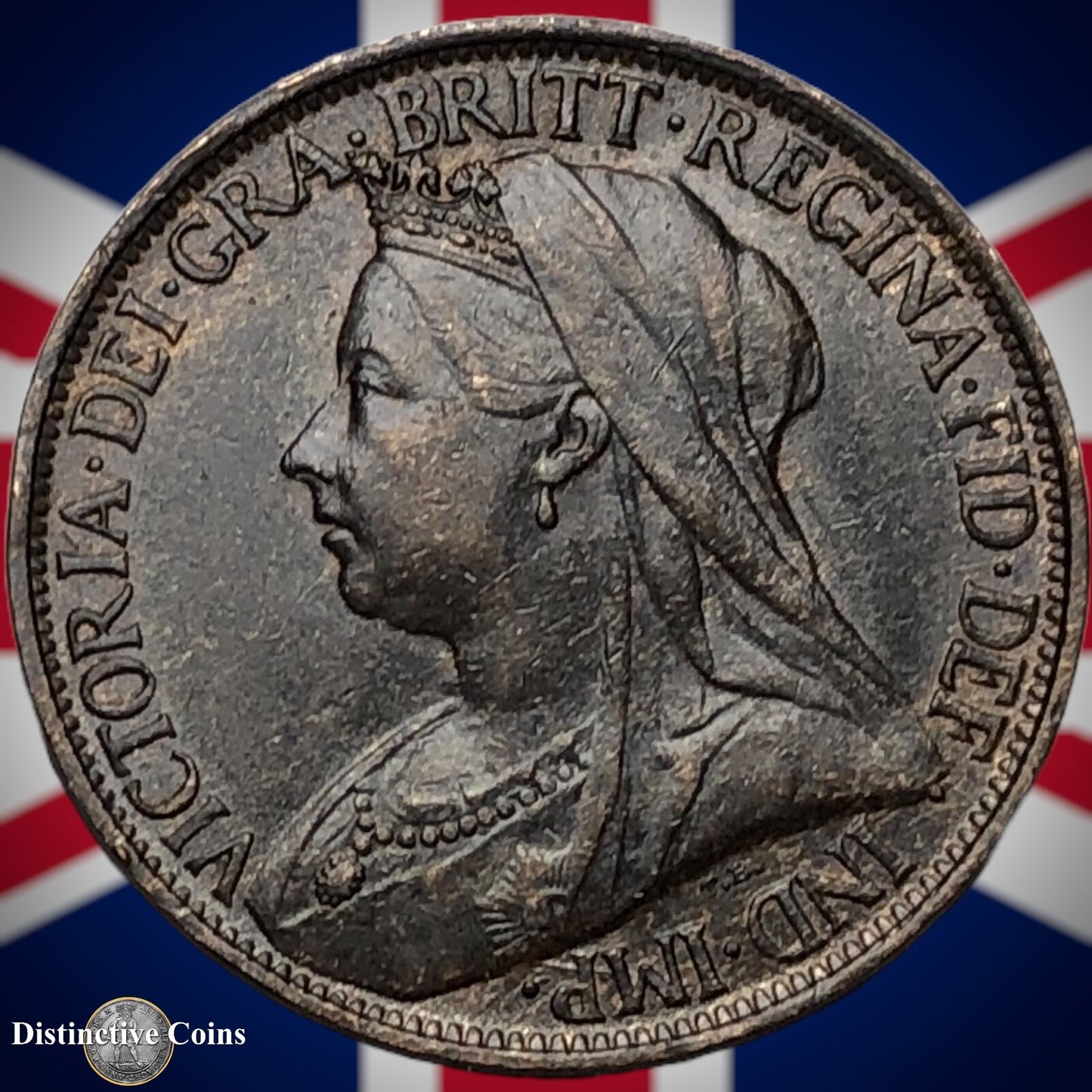 Great Britain 1897 Farthing 1/4d GB4443