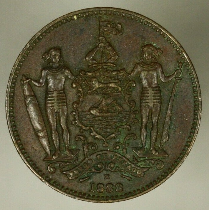 British North Borneo  Cent 1888-H   XF       A1122