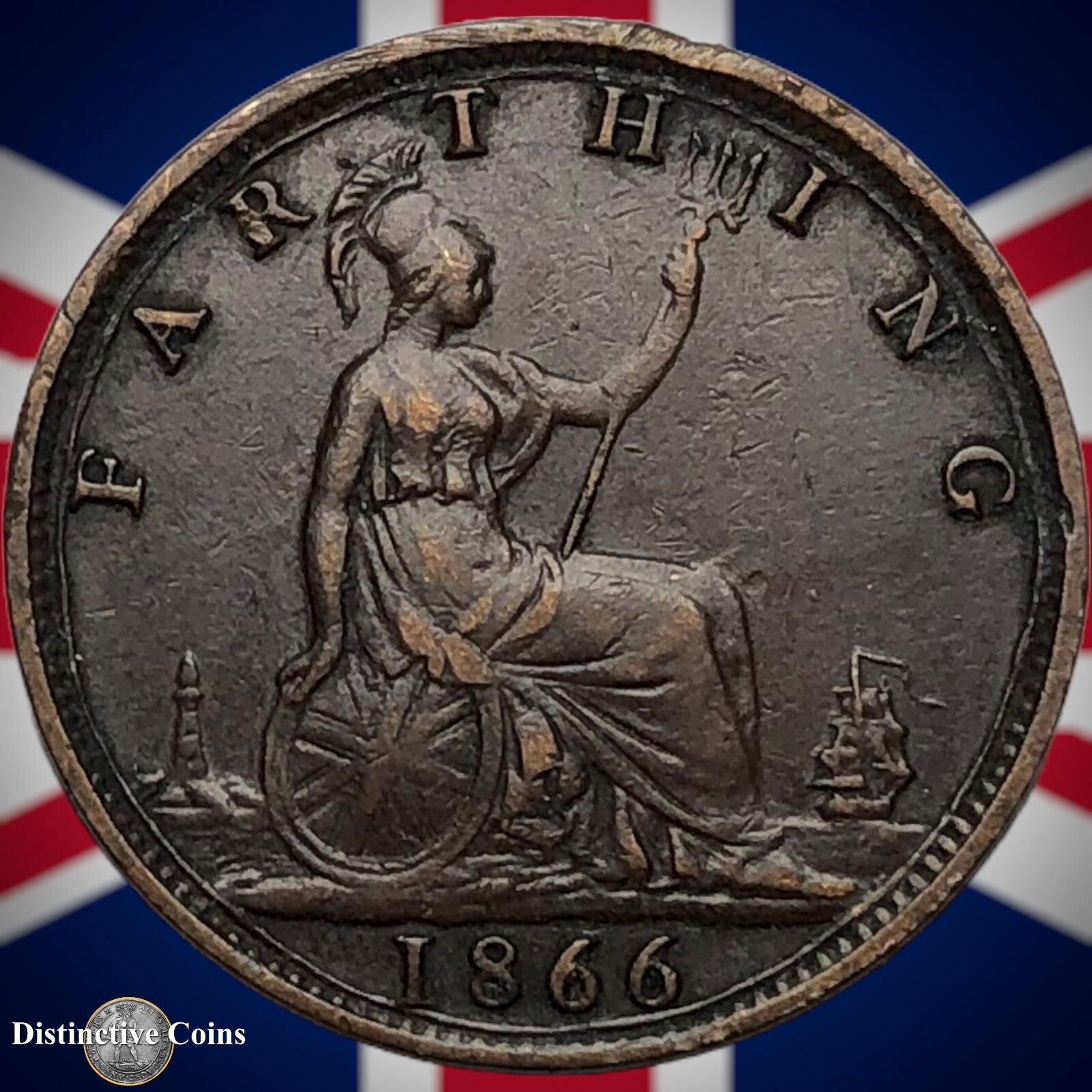 Great Britain 1866 Farthing 1/4d GB3577