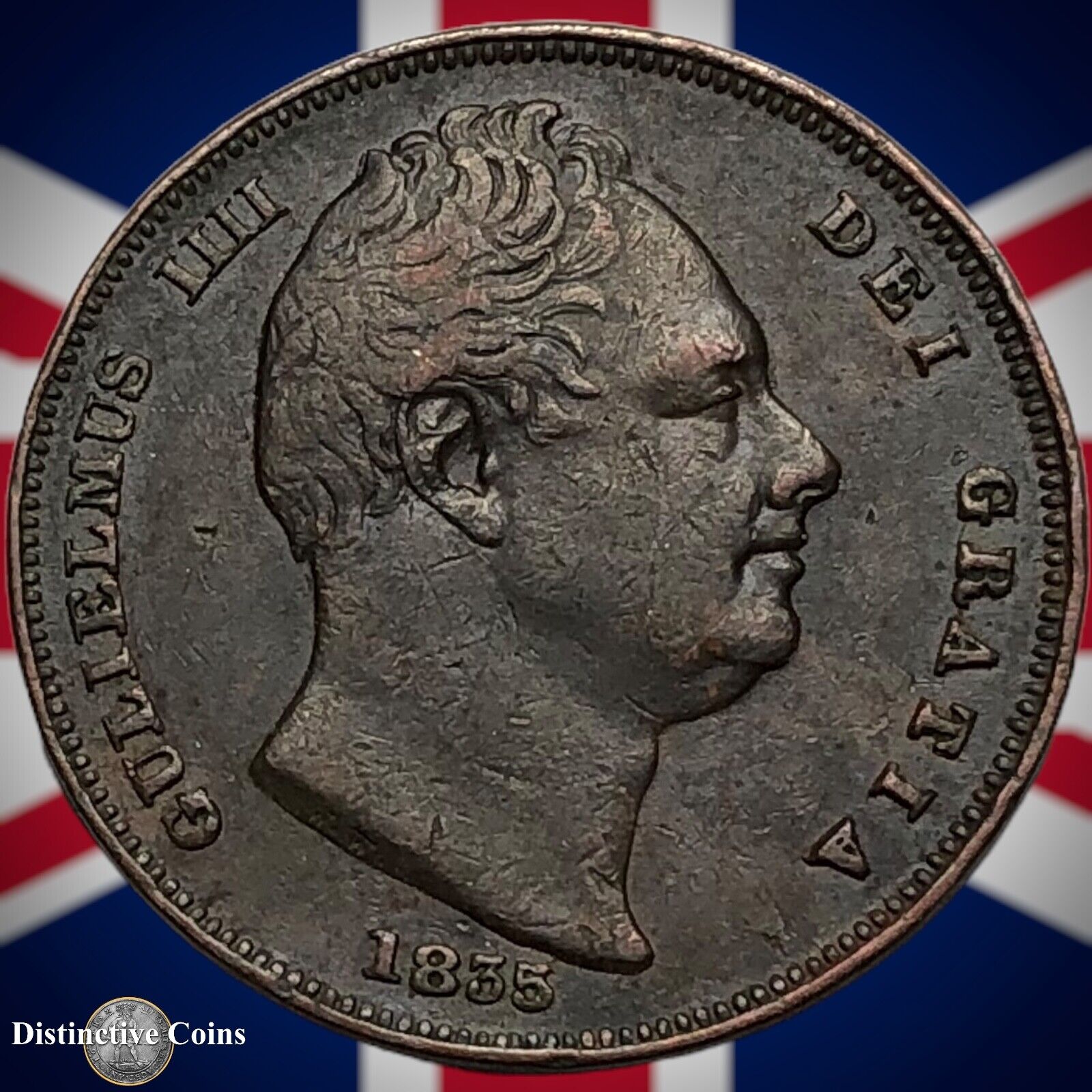 Great Britain 1835 Farthing 1/4d GB3373