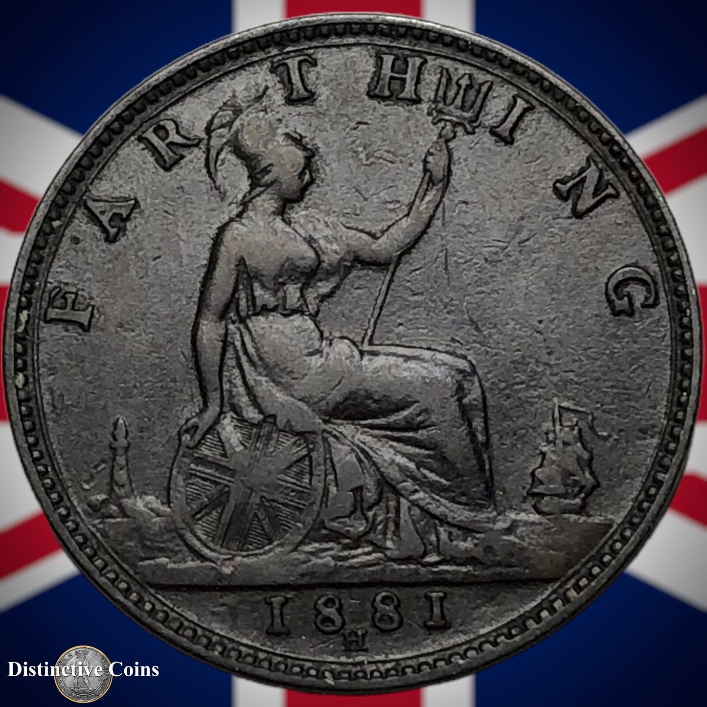 Great Britain 1881 H Farthing 1/4d GB3874