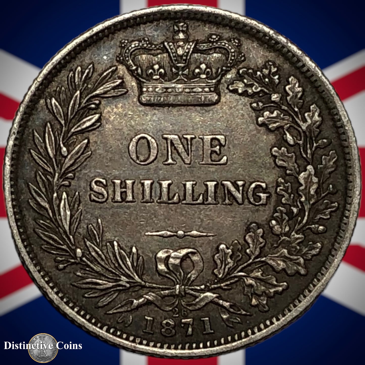Great Britain 1871 British One Shilling GB0317