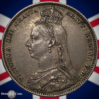 Great Britain 1890 British One Shilling GB0571