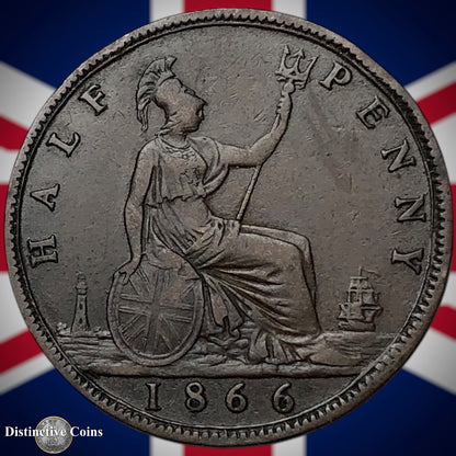 Great Britain 1866 Half Penny 1/2d GB5481