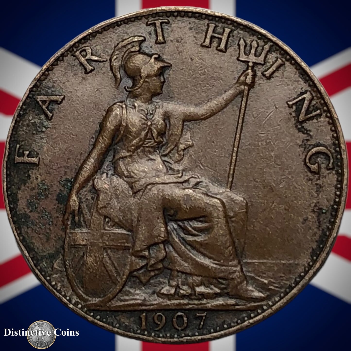 Great Britain 1907 Farthing 1/4d GB4599