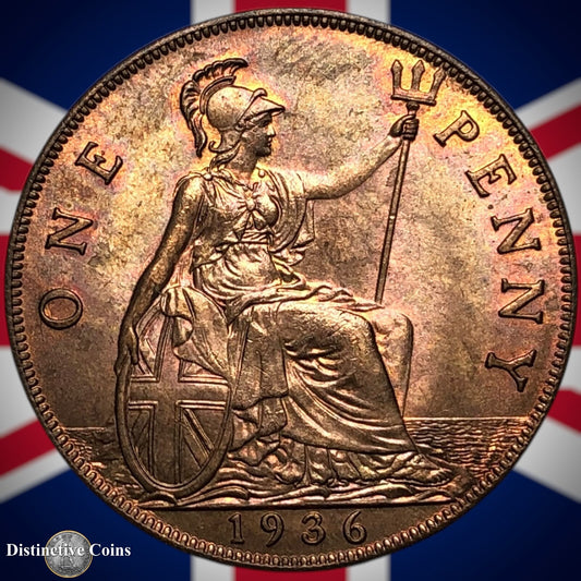 Great Britain 1936 Penny 1d GB7205