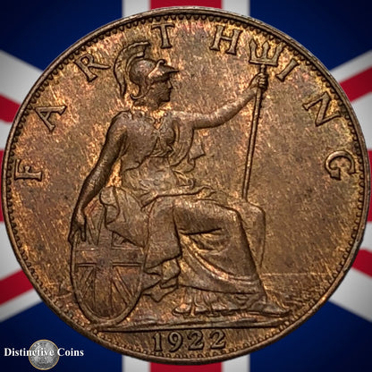 Great Britain 1922 Farthing 1/4d GB4759