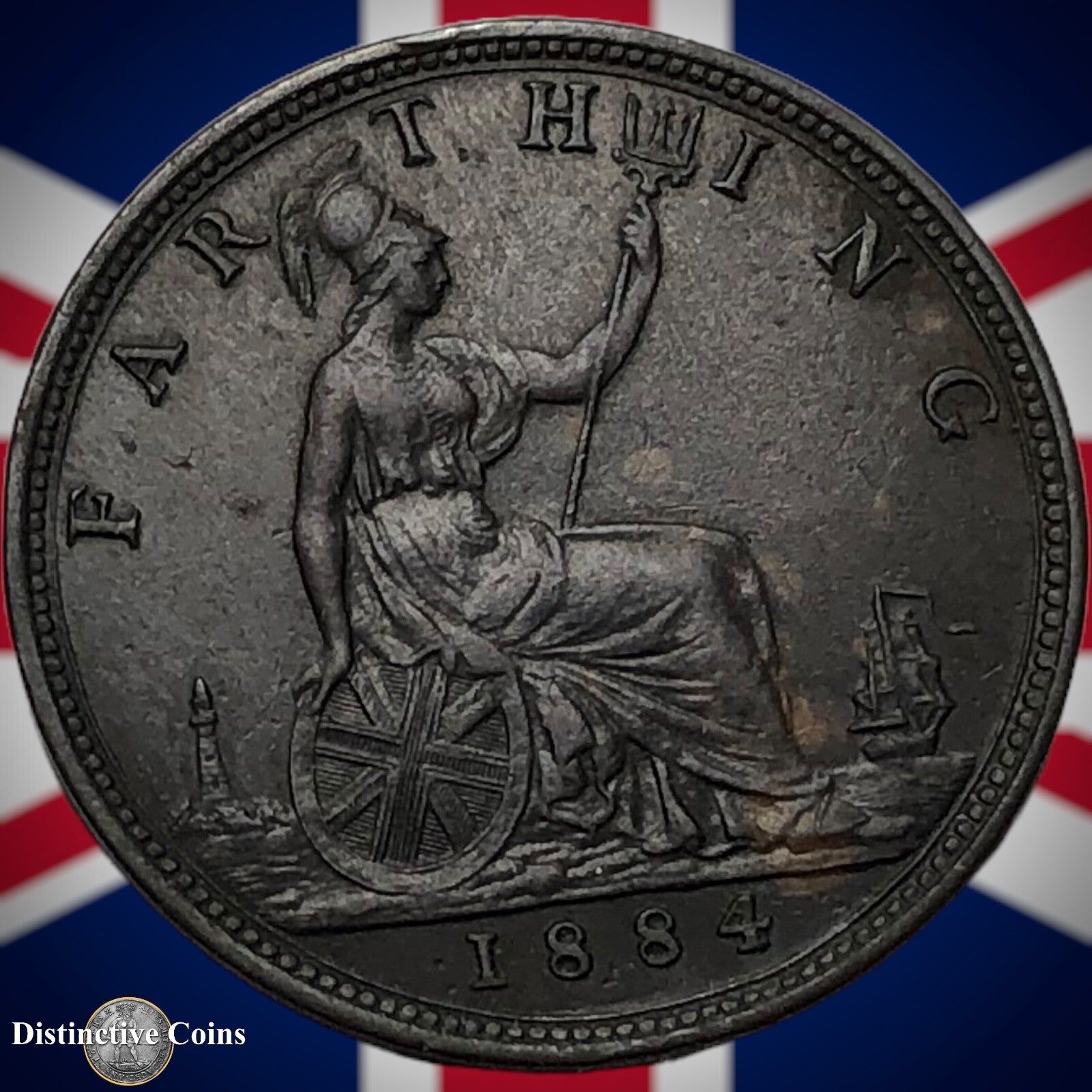 Great Britain 1884 Farthing 1/4d GB4119