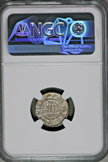 Denmark 1669 (Clover) 2 Skilling  NGC MS63  Top Pop 1/0