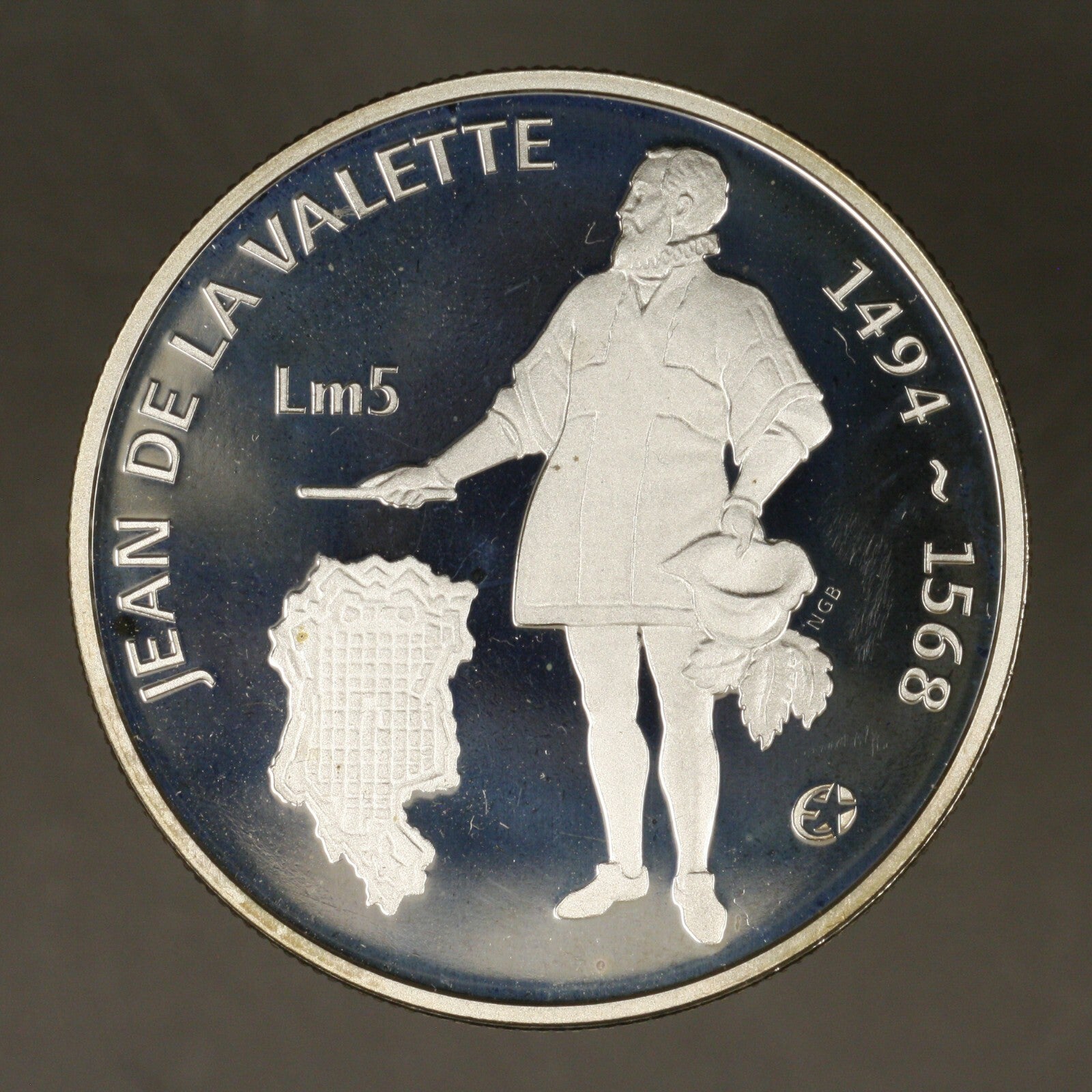 Malta 2007 5 Liri Proof