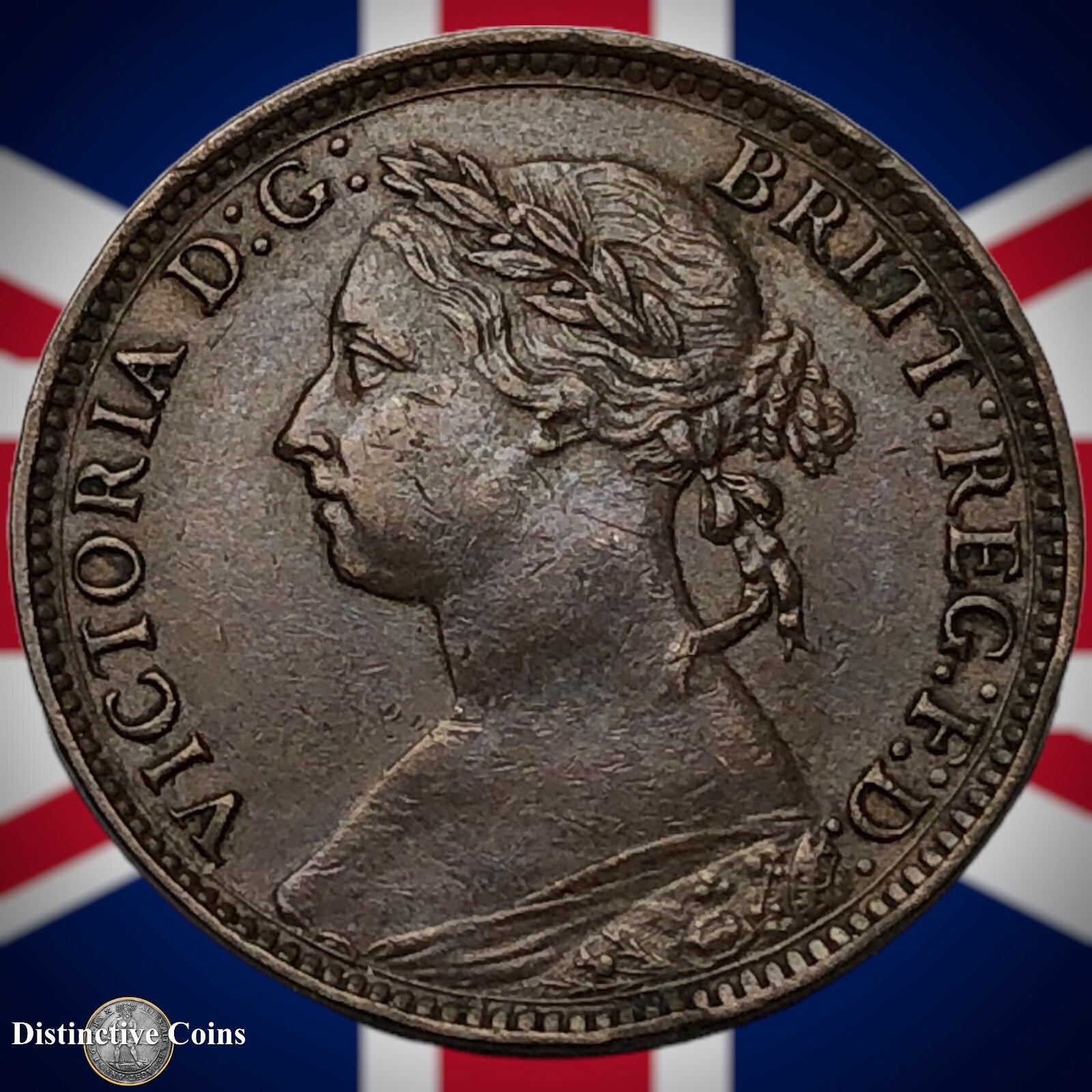 Great Britain 1884 Farthing 1/4d GB4081