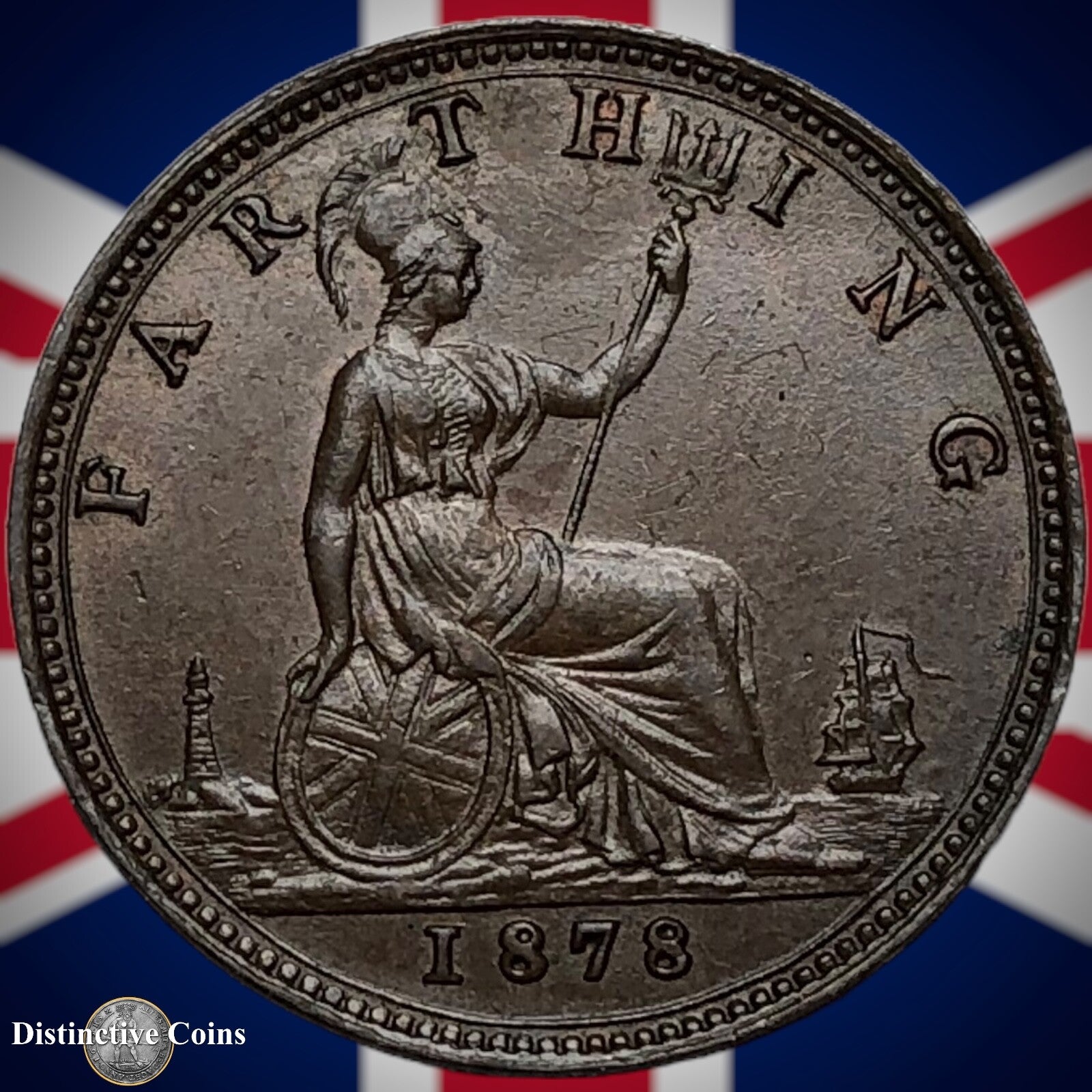 Great Britain 1878 Farthing 1/4d GB3801