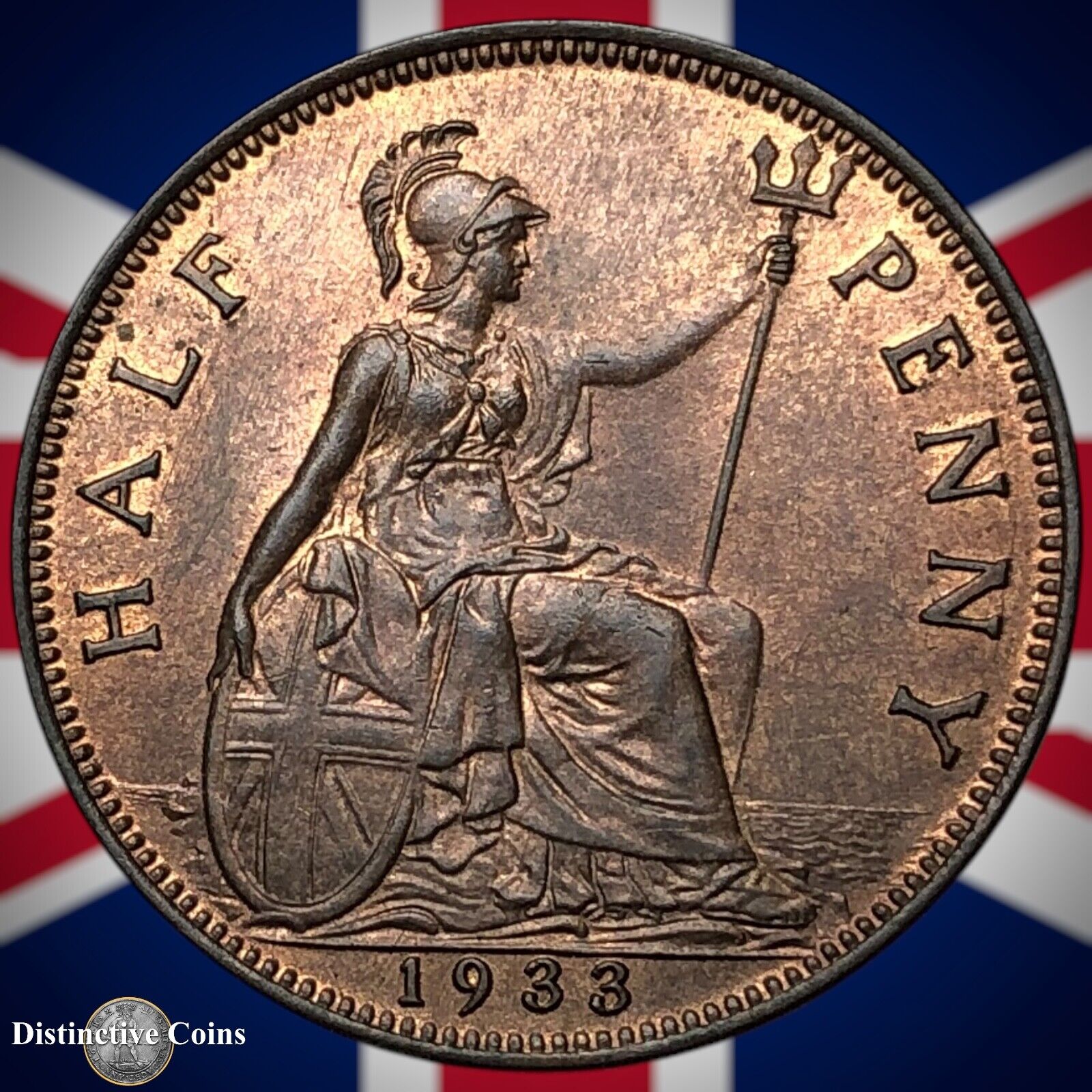 Great Britain 1933 Half Penny 1/2d GB5983