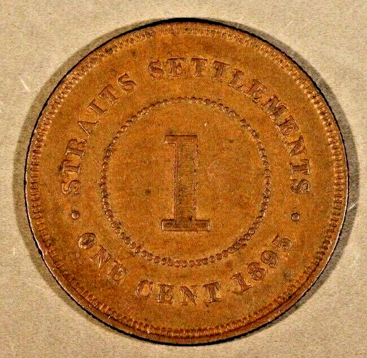 1895 Straits Settlements Cent Nice !    