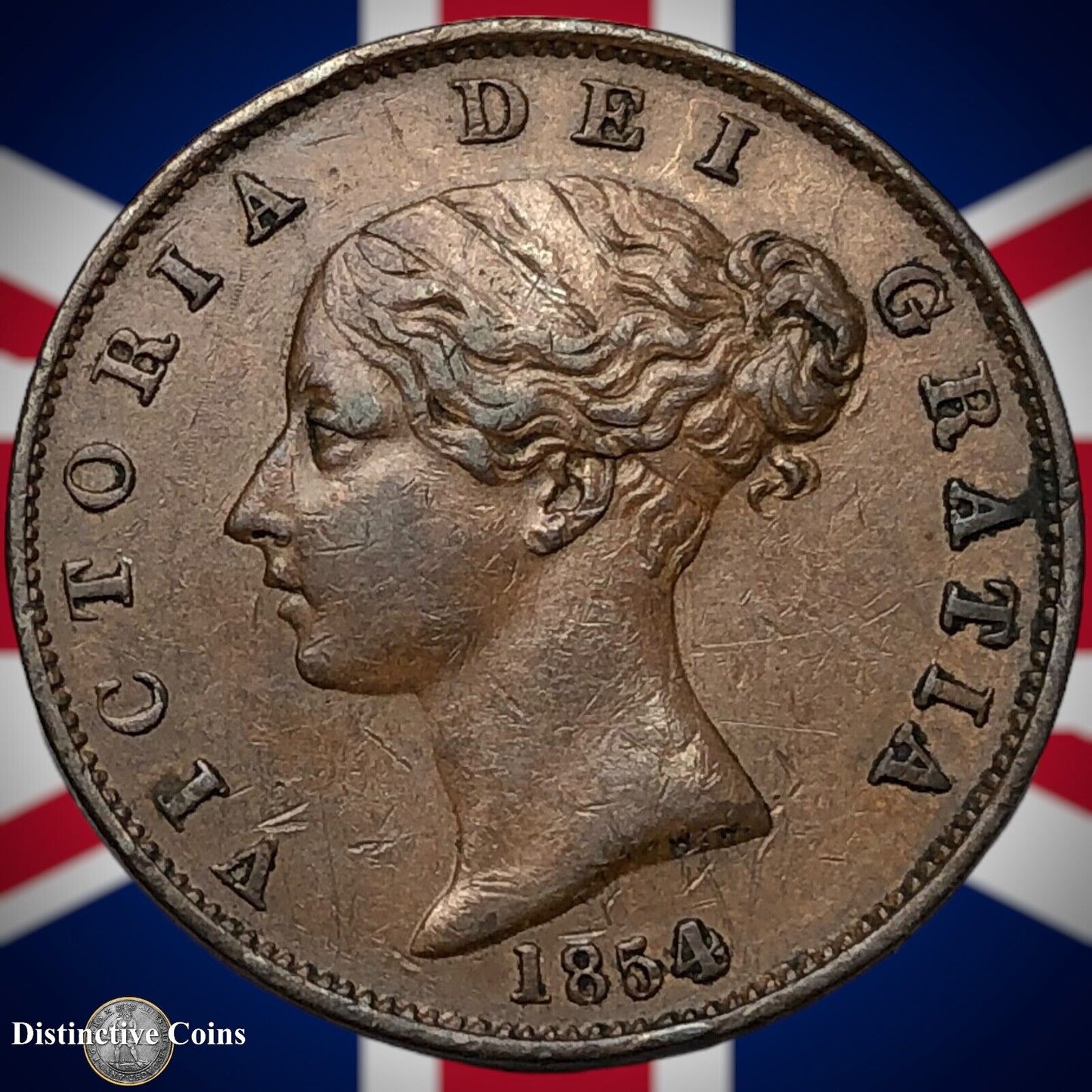 Great Britain 1854 Half Penny 1/2d GB5295