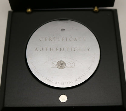 Australia 2000 Millennium Bi-Metal Gold/Silver $20 Proof   B406