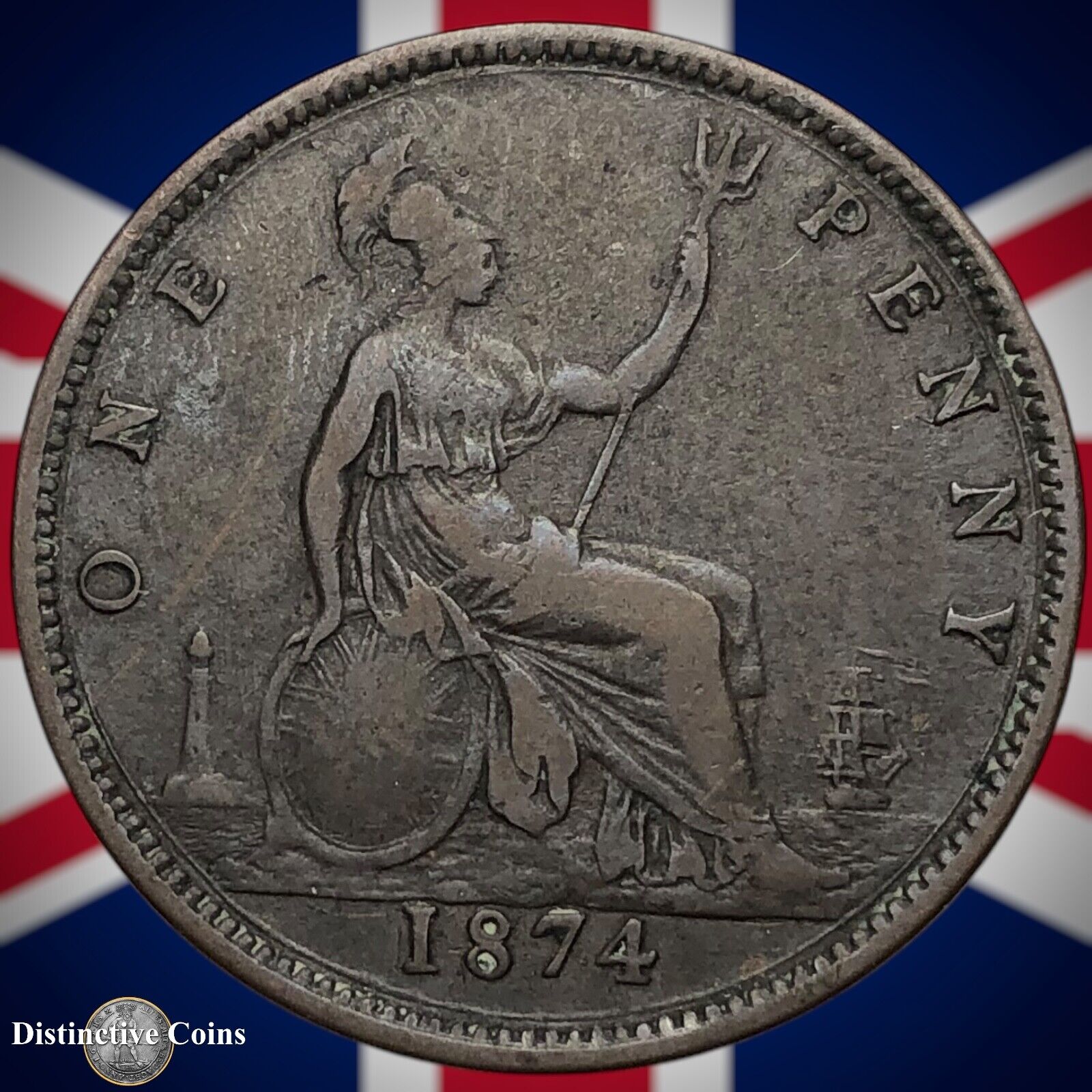 Great Britain 1874 Penny 1d GB6344