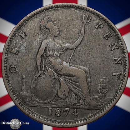 Great Britain 1874 Penny 1d GB6344