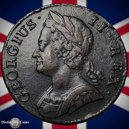 Great Britain 1743 Half Penny 1/2d GB5084