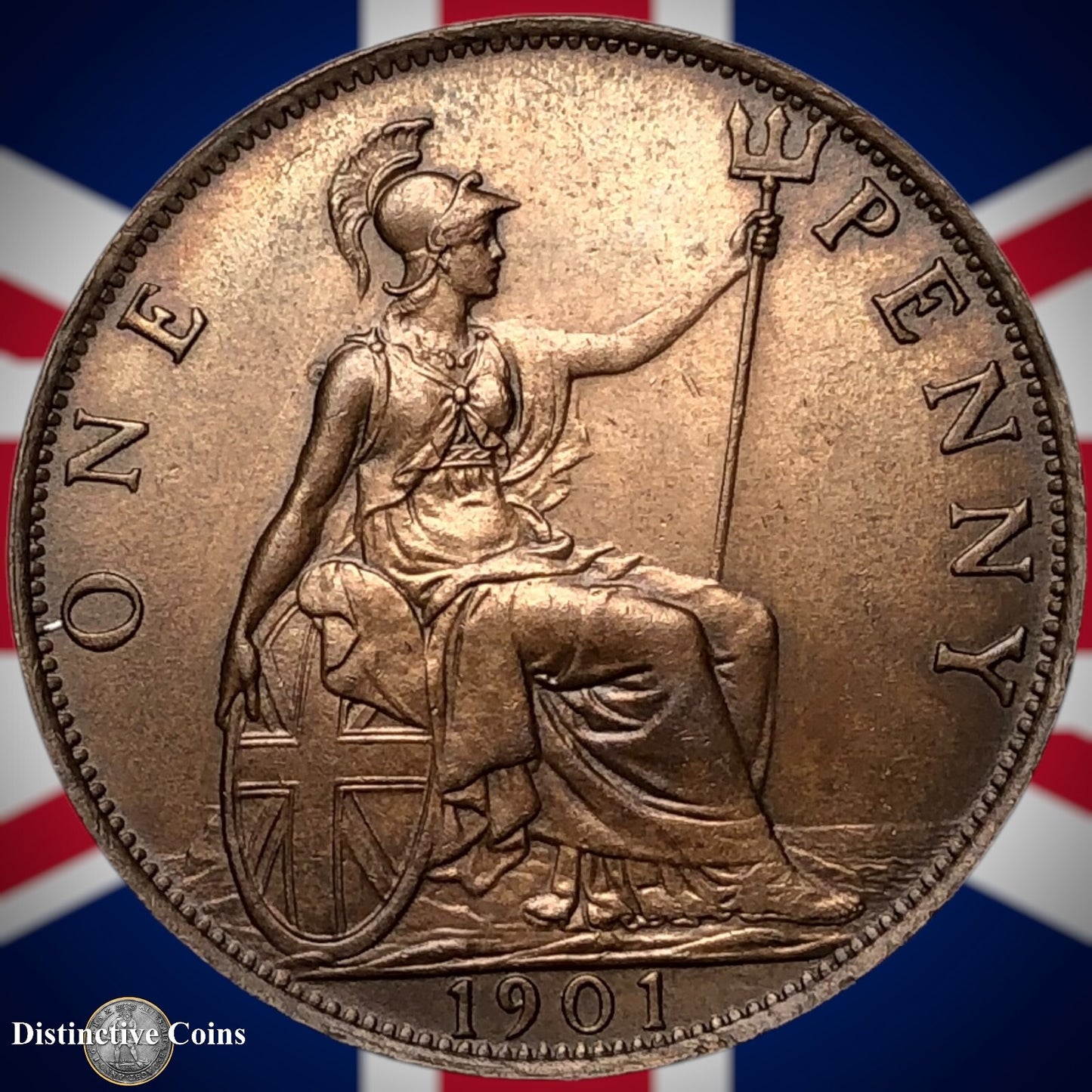 Great Britain 1901 Penny 1d GB6651