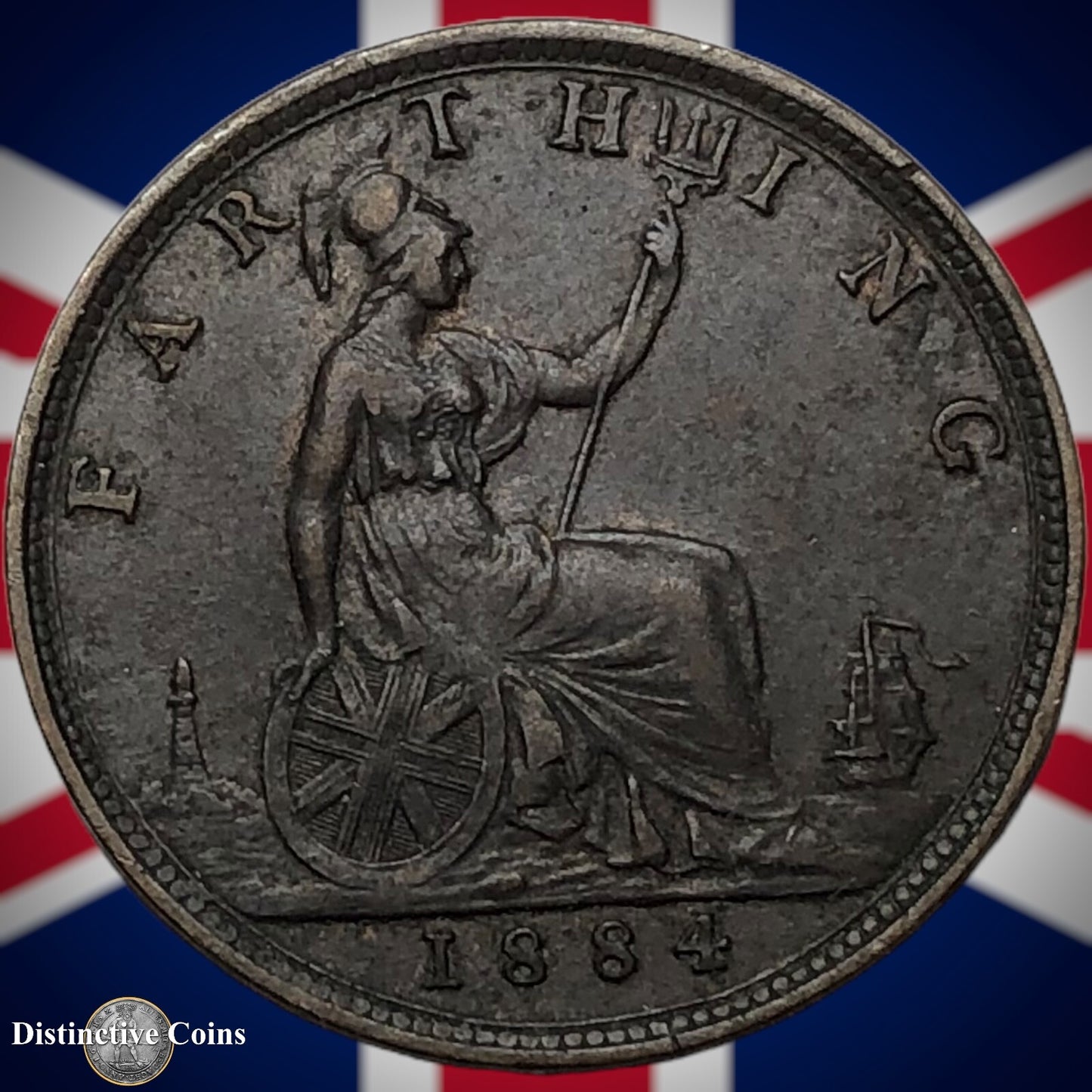 Great Britain 1884 Farthing 1/4d GB4109