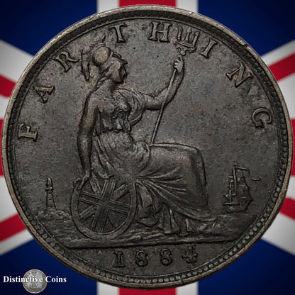 Great Britain 1884 Farthing 1/4d GB4109