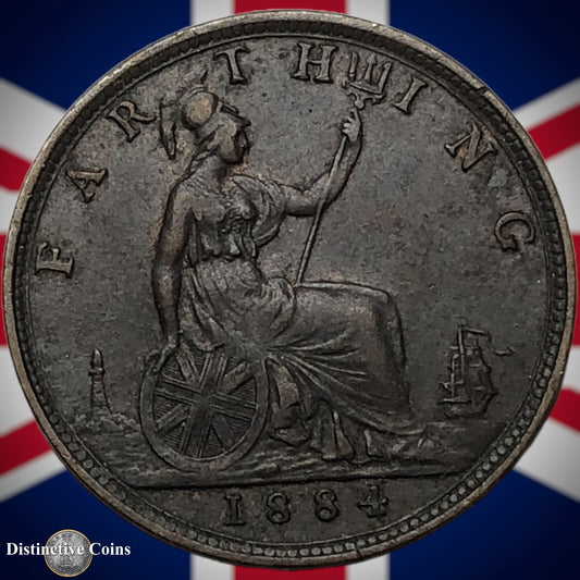 Great Britain 1884 Farthing 1/4d GB4109