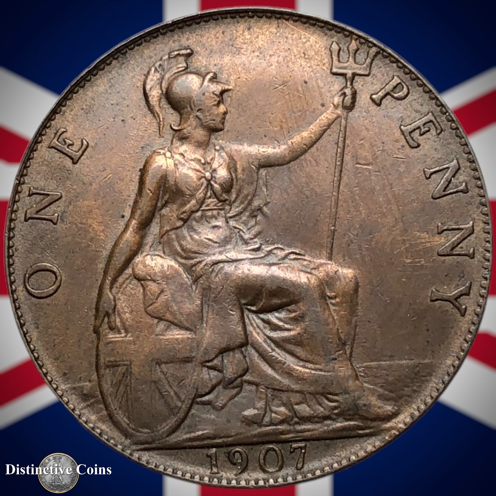 Great Britain 1907 Penny 1d GB6691