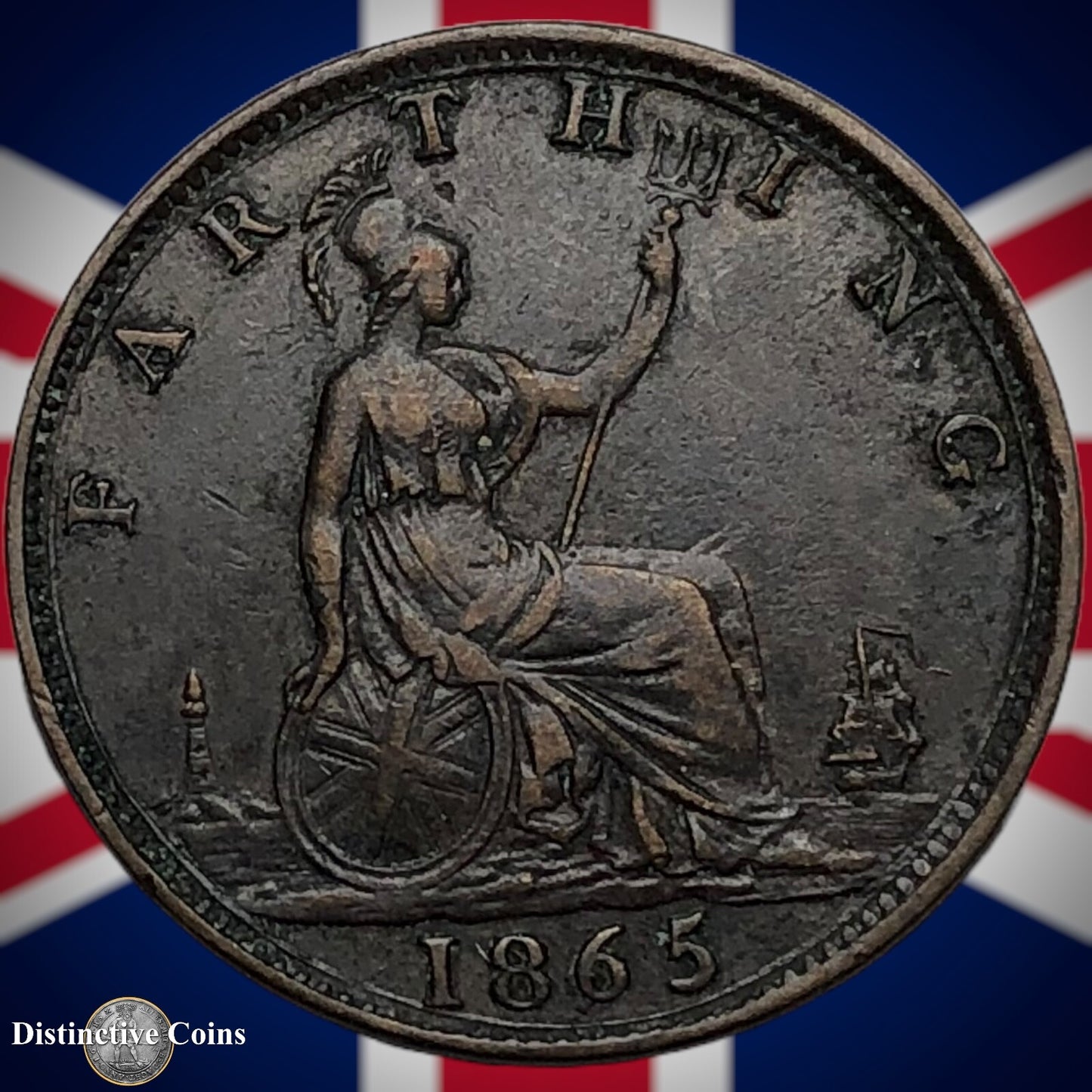 Great Britain 1865 Farthing 1/4d GB3520